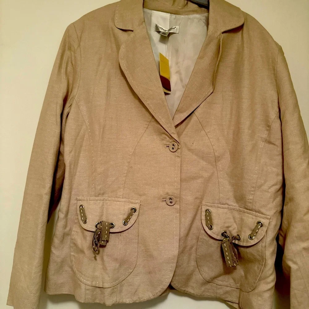 I Jill jacket with pockets beige PXL
